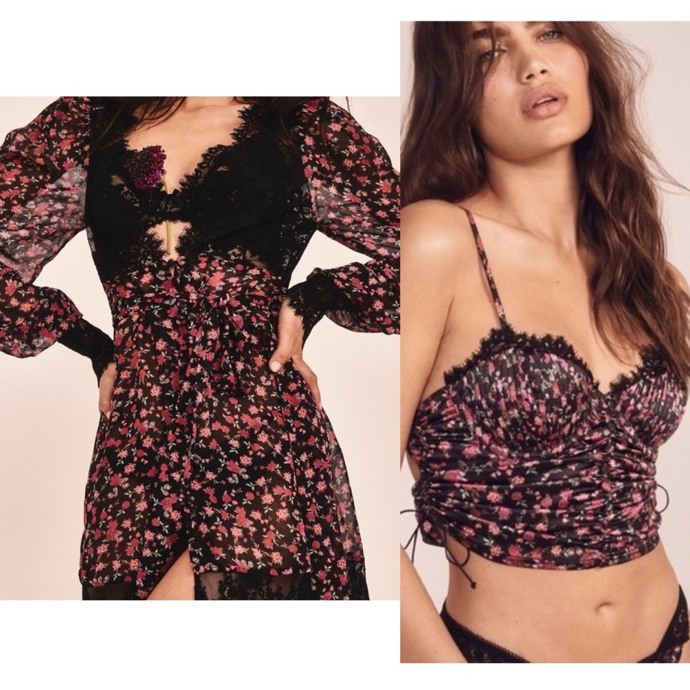 For Love And Lemons Melrose Bustier Top and Robe Dress